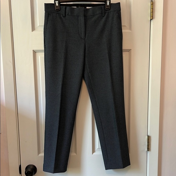 Ann Taylor Black and Blue Polka Dot Trouser Skinny Pants - Size 4 - Picture 1 of 14